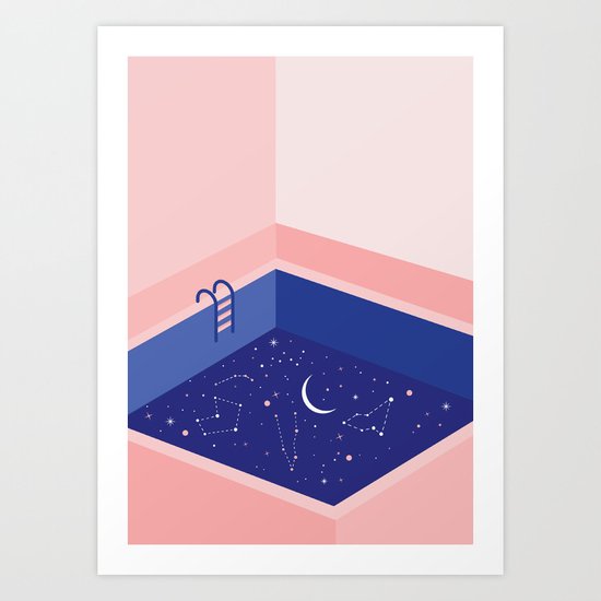Cosmic pool Art Print