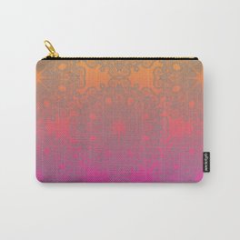 Hot Pink & Yellow Mandala Carry-All Pouch