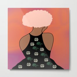 Woman At The Meadow 39 Metal Print