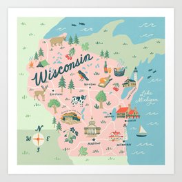 Wisconsin Art Print