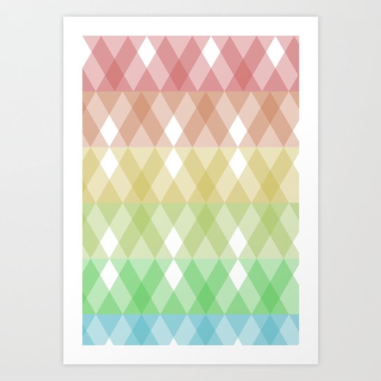 Tringles Gradient Art Print