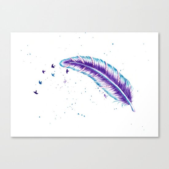 Birds Off A Feather Canvas Print