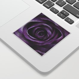 Purple Rose Decorative Flower Sticker