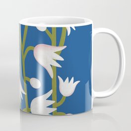 Climbing Lillies on Classic Blue Coffee Mug