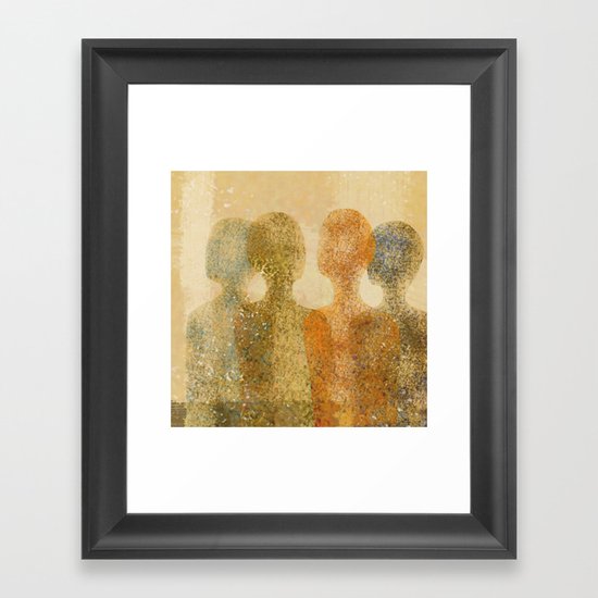 four figures Framed Art Print