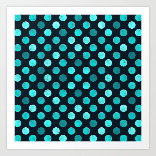 Watercolor Dots Pattern IV Art Print