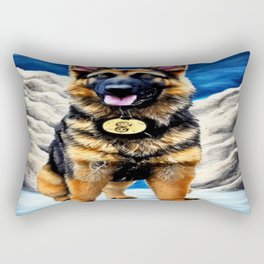 Cute German Shepherd Rectangular Pillow