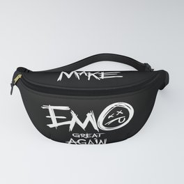 Make Emo Great Again Fanny Pack | Graphicdesign, Rocknroll, Hardcore, Again, Black And White, Type, Great, Illustration, Vans, Rock 