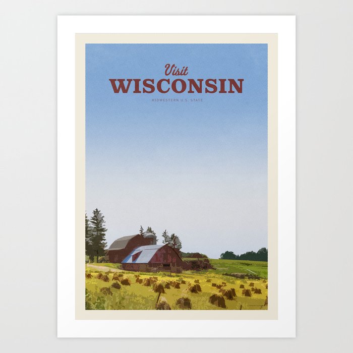 Visit Wisconsin Art Print