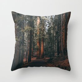 Walking Sequoia Throw Pillow