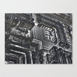 surreal futuristic abstract digital 3d fractal design art  Canvas Print