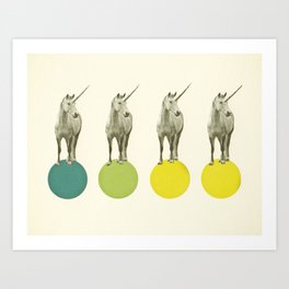 Unicorn Parade Art Print