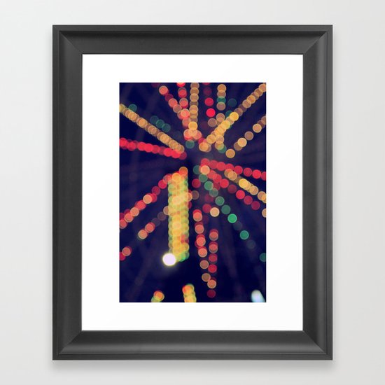 At the Show Bokeh Framed Art Print