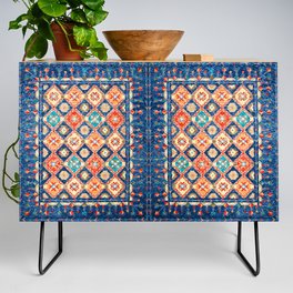 Oriental Traditional Moroccan Handmade Fabric Style Artwork  Credenza