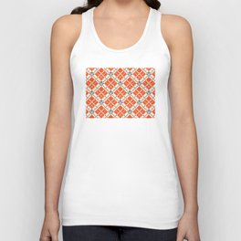 Clementine gingham checked Unisex Tank Top