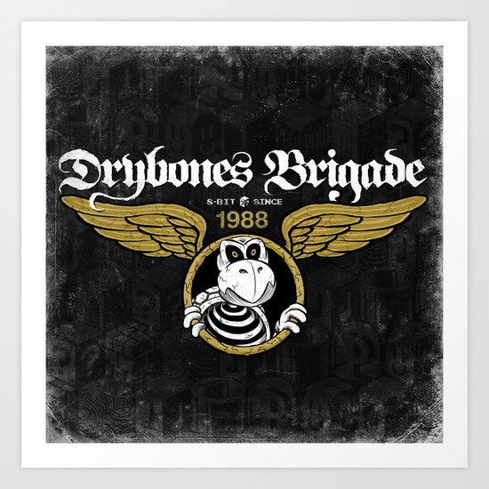 DryBones Brigade Art Print