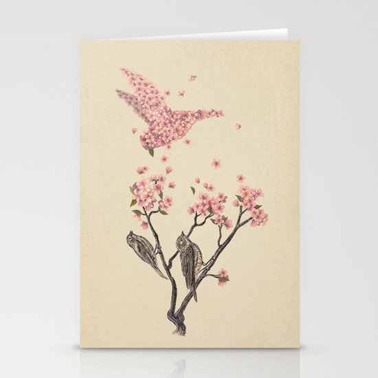 Blossom Bird Stationery Cards