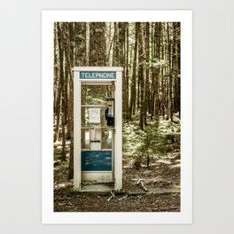 Telephone Booth Art Print