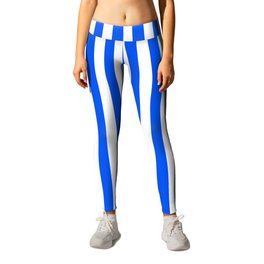 Team Colors 4... blue white Leggings | Pattern, Beckybetancourt, White, Digital, Teamcolors, Blue, Stripes, Graphicdesign 