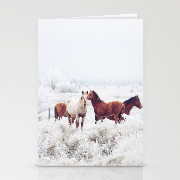 Winter Horseland Stationery Cards
