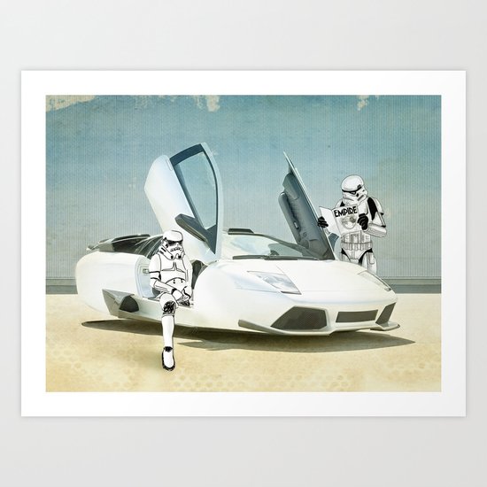 Lost searching for the Death Star 03 Art Print