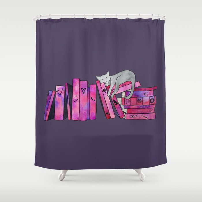 Fangirl Bookshelf Shower Curtain By Dibeauteous Society6
