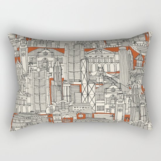 Hong Kong toile de jouy Rectangular Pillow
