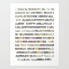 Walter White's Wardrobe - Complete Series Art Print