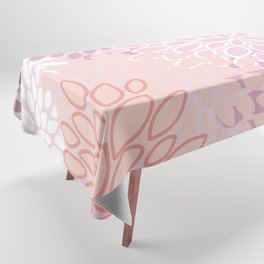 Christmas, Floral Prints, Coral, Peach, Pink Tablecloth