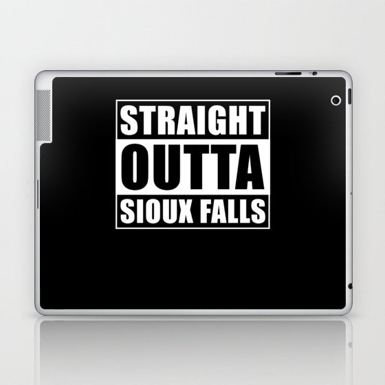 Straight Outta Sioux Falls Laptop & iPad Skin