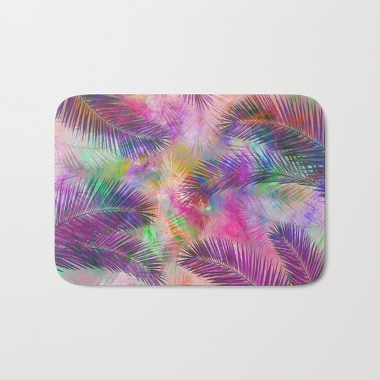 Palm leaves Bath Mat