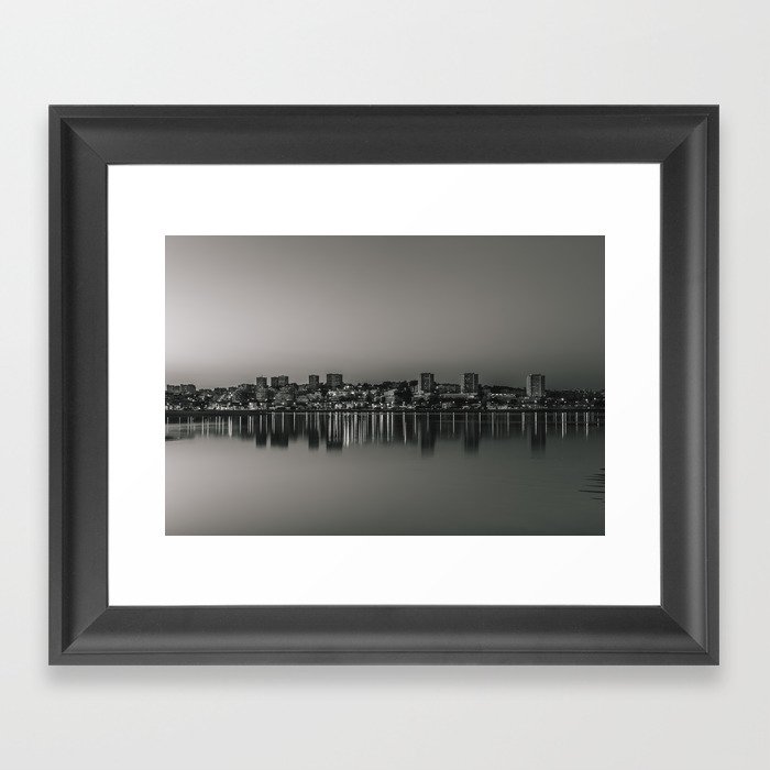 Porto in Black and White Framed Art Print