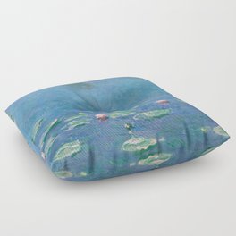 Monet Water Lilies    Floor Pillow