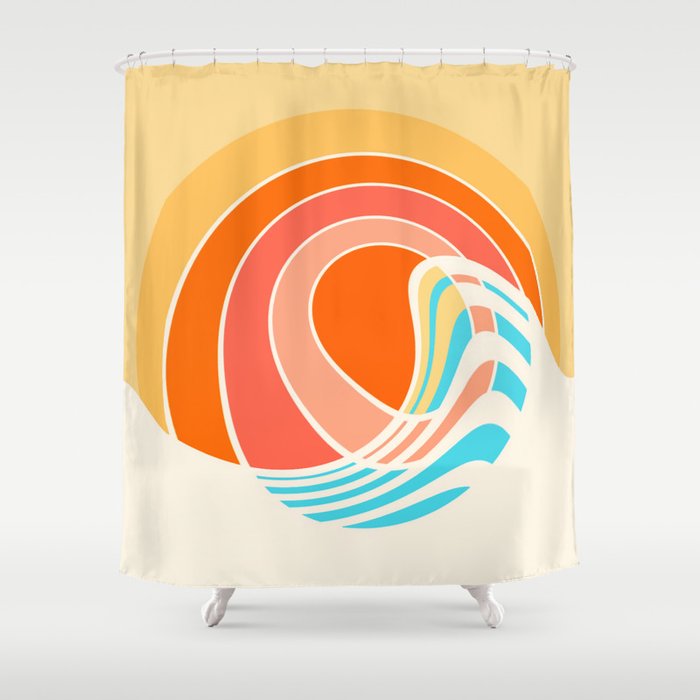 Sun Surf Shower Curtain