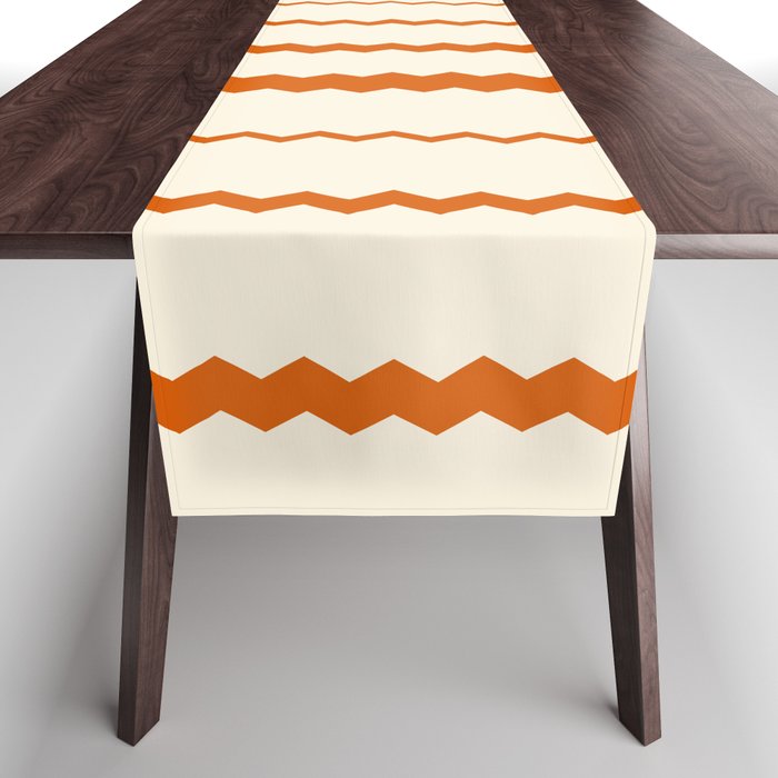 Abstraction_NATURE_RIVER_STREAM_WAVE_LINE_POP_ART_0420A Table Runner