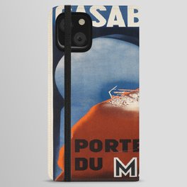 Vintage Morocco poster - Casablanca iPhone Wallet Case