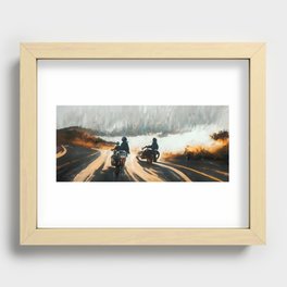 Race Against the Rain Recessed Framed Print