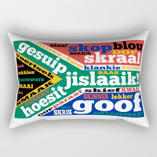 South African slang and colloquialisms Rectangular Pillow