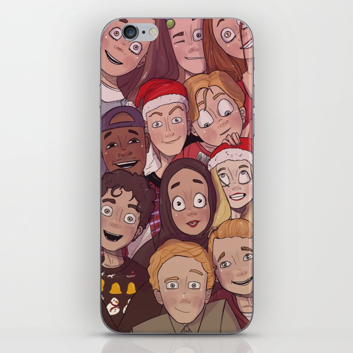 The SKAM squad at Christmas iPhone Skin