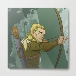 Archer Elf Metal Print | Curated, Arch, Lord, Drawing, Archer, Bow, Digital, Elf, Anillos, Elfo 