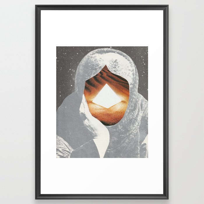 Mystic Analog Collage  Framed Art Print