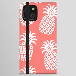 Pineapple Twist 326 Coral Orange iPhone Wallet Case