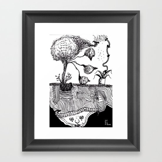 Bird Tree Framed Art Print