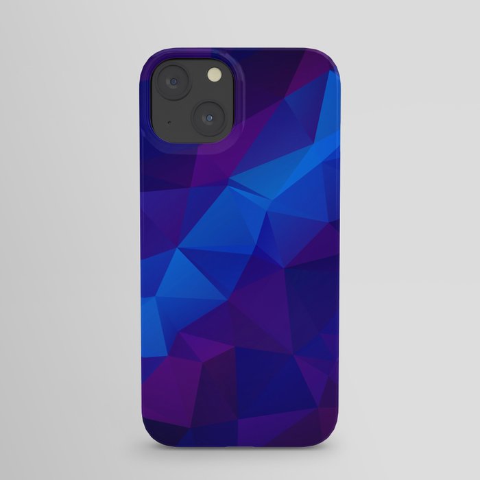 Abstract digital art polygon triangles iPhone Case