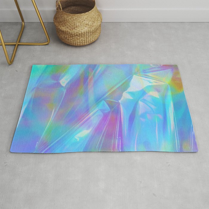 Aesthetic Y2K 2000s Retro Abstract Colorful Trippy Design Rug