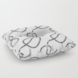 bicycle chain repeat pattern Floor Pillow