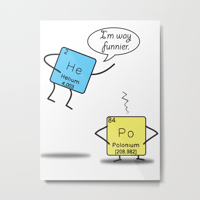 Helium vs. Polonium Metal Print