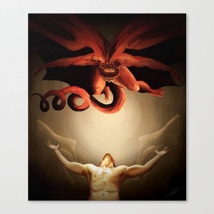 The Great Red Dragon Canvas Print