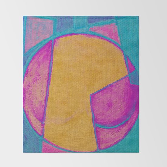 Geometric Reconstruction Throw Blanket