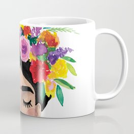 Floral Frida - Black & White Mug